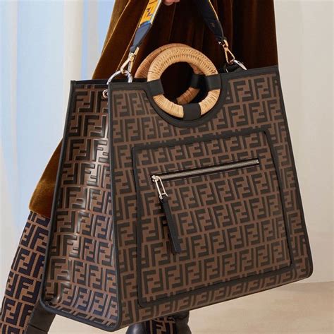 fendi canvas tote uk|fendi runaway shopping tote.